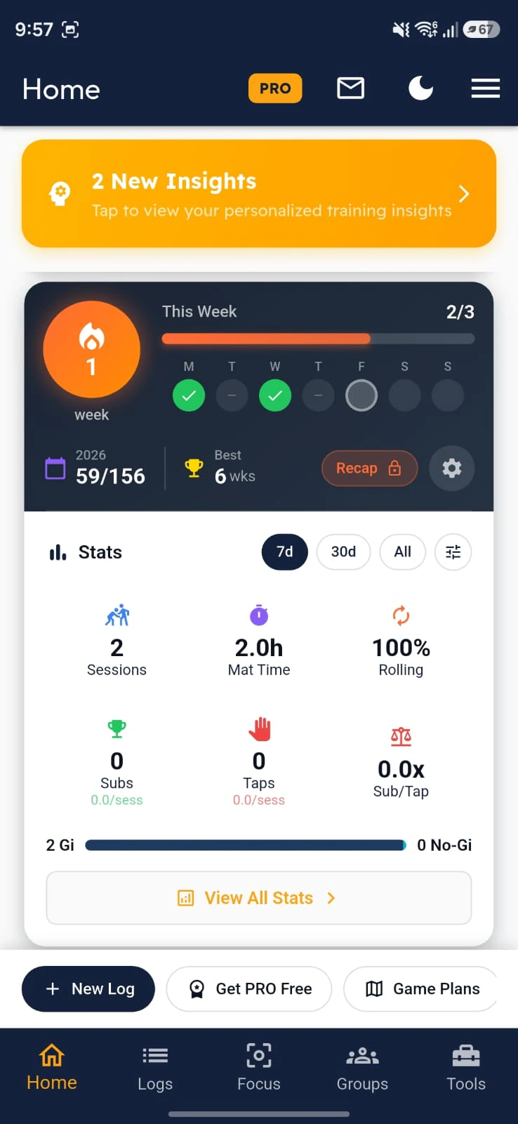 BJJ Notes app